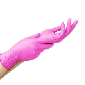 Нітрилові рукавички MediOK Rose Lake, S  (рожеві). Photo 2